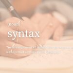 Syntax definition